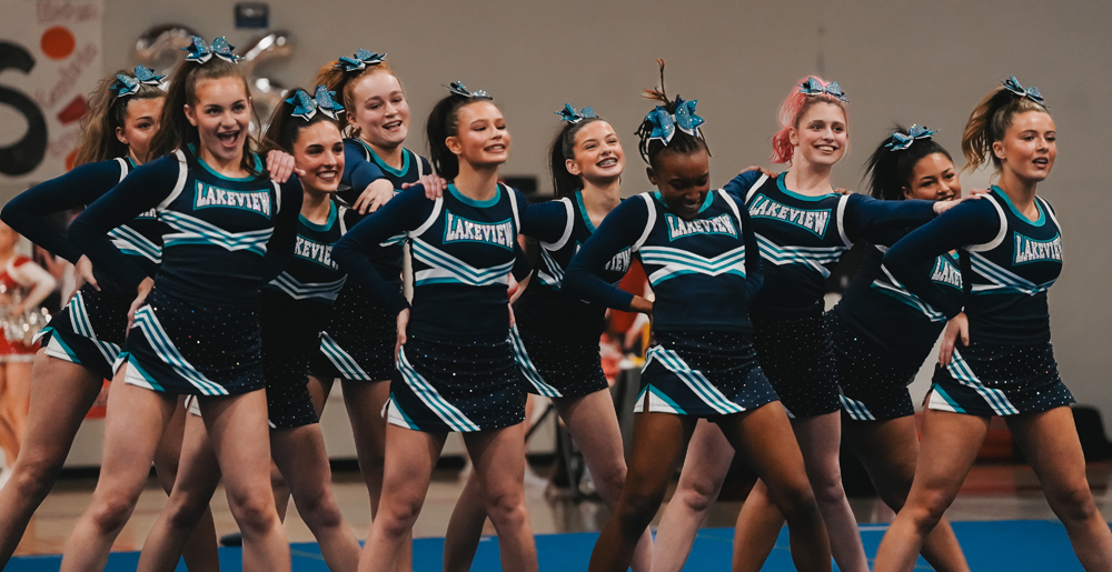 Lakeview cheer team places second in BL