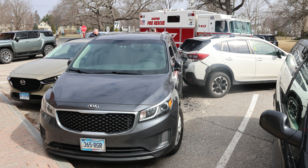 Morning mayhem outside post office