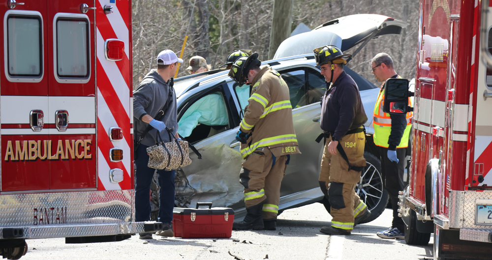 Two are injured in accident on Route 202