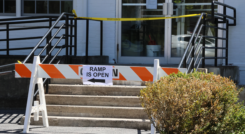 Town Hall steps will need to be replaced