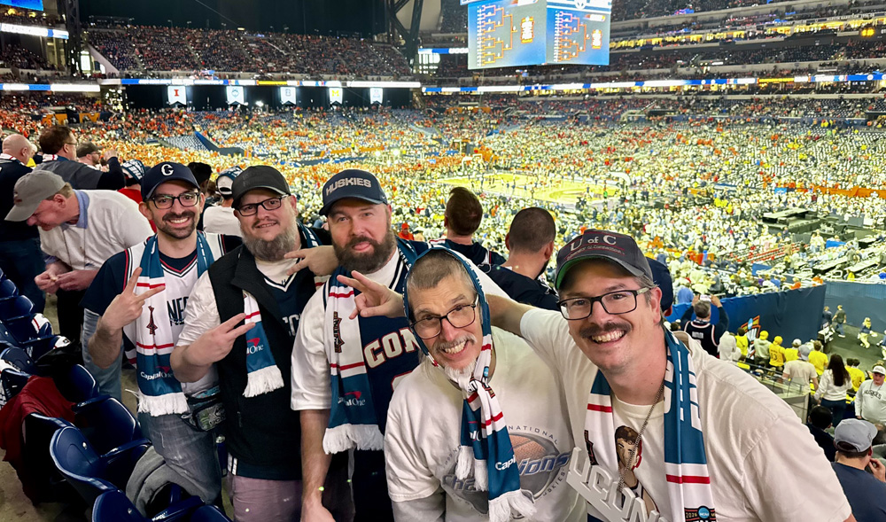 UConn fans with local ties celebrate in Indy