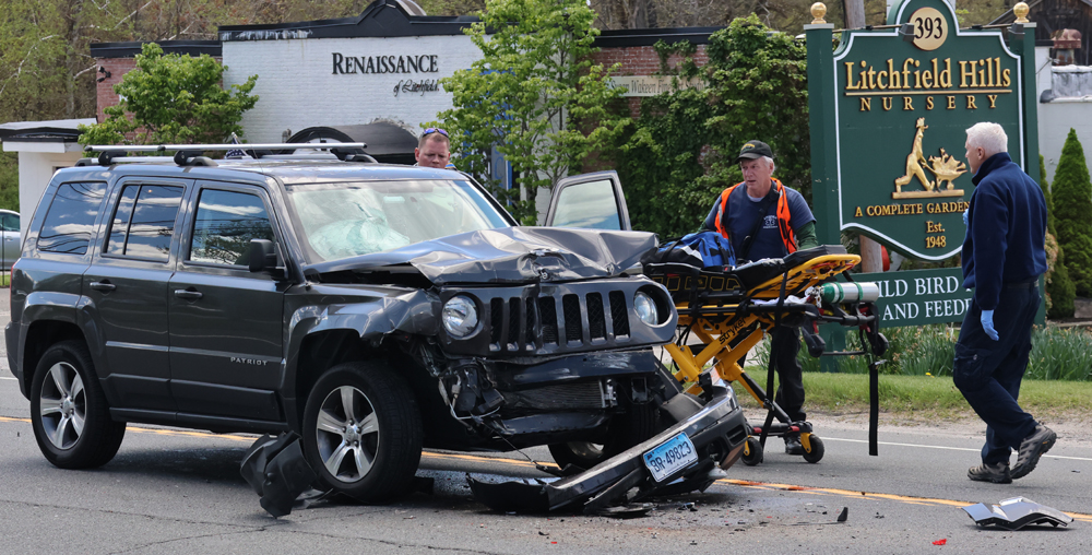 Driver injured in rear-end crash on 202
