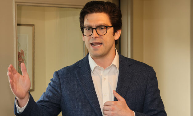 Gubernatorial candidate Fazio in town