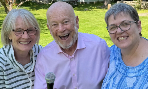 Local trio in standup comedy performance