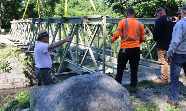 Trail’s second ‘bridge to everywhere’ placed