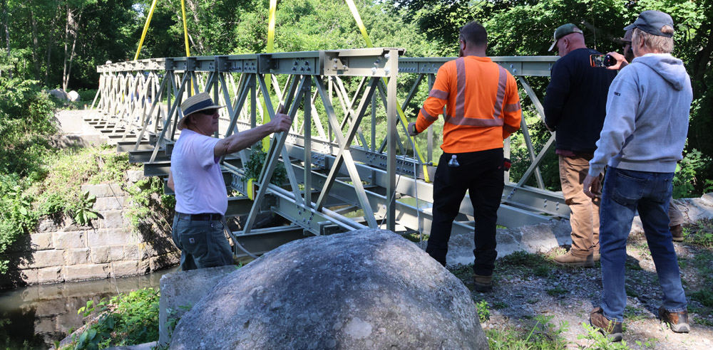 Trail’s second ‘bridge to everywhere’ placed