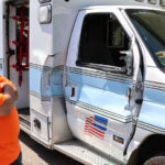 Litchfield ambulance damaged in accident