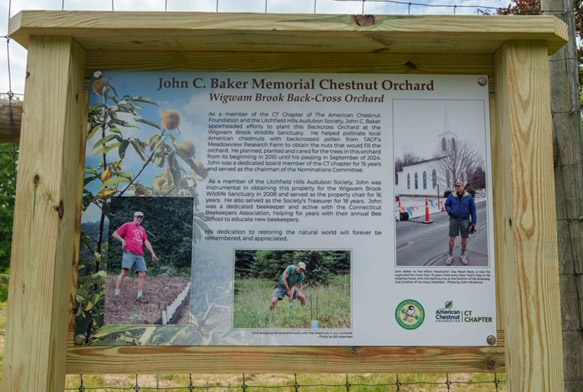 Orchard named in memory of John Baker