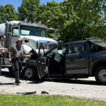 Pickup, propane truck collide on Route 202