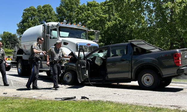 Pickup, propane truck collide on Route 202