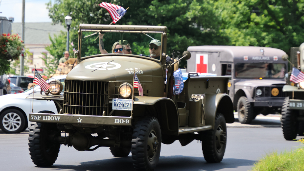 Military vehicles put on a show in Litchfield