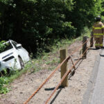 Driver, occupant escape injury in crash