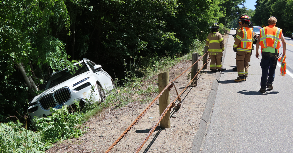Driver, occupant escape injury in crash
