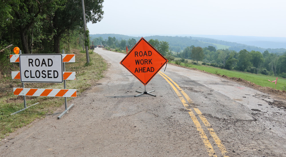 Summertime in Litchfield means road work