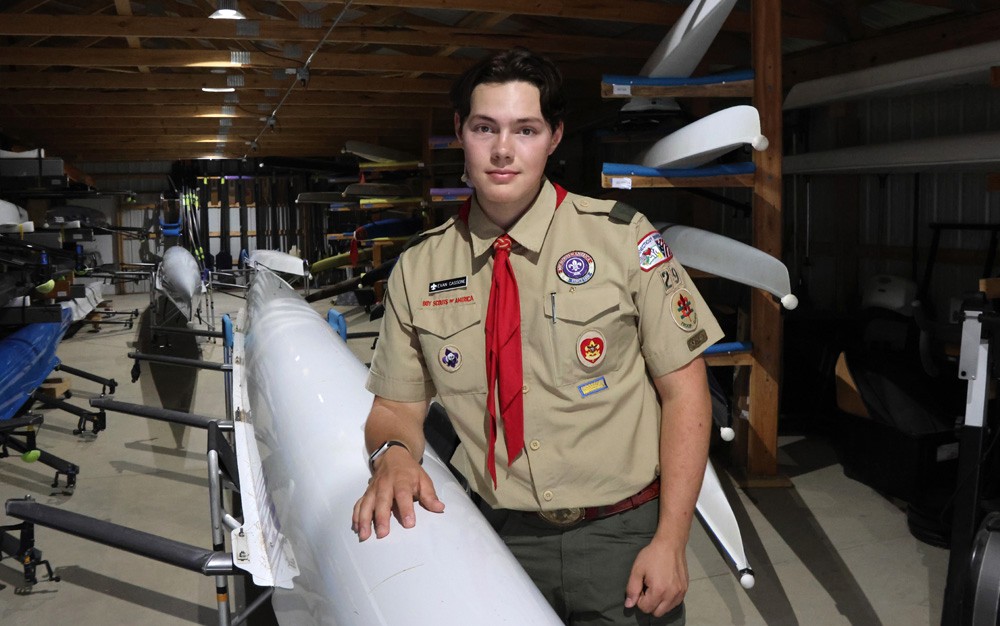 Our Towns: Scout brings light to boathouse