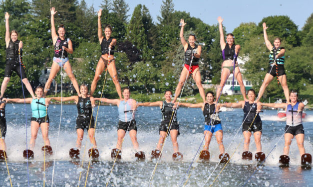 Ski showtime has arrived on Bantam Lake