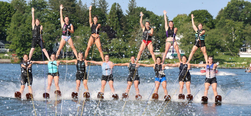 Ski showtime has arrived on Bantam Lake