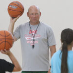 Hoop camp teaching girls the basics