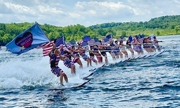 Ski club’s lake tour displays patriotism