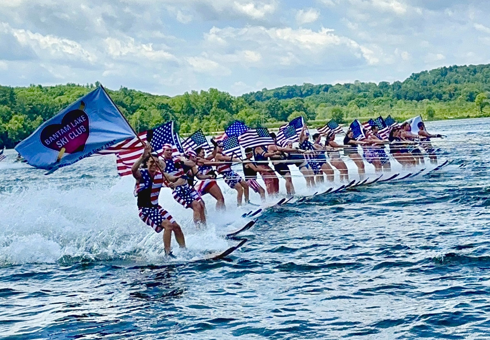 Ski club’s lake tour displays patriotism