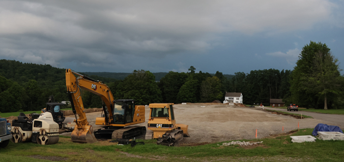 New parking lot being built at Lakeview