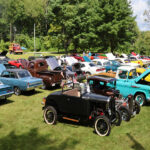 Vintage autos displayed at Warren Woods