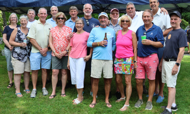 Friends gather to celebrate turning 70