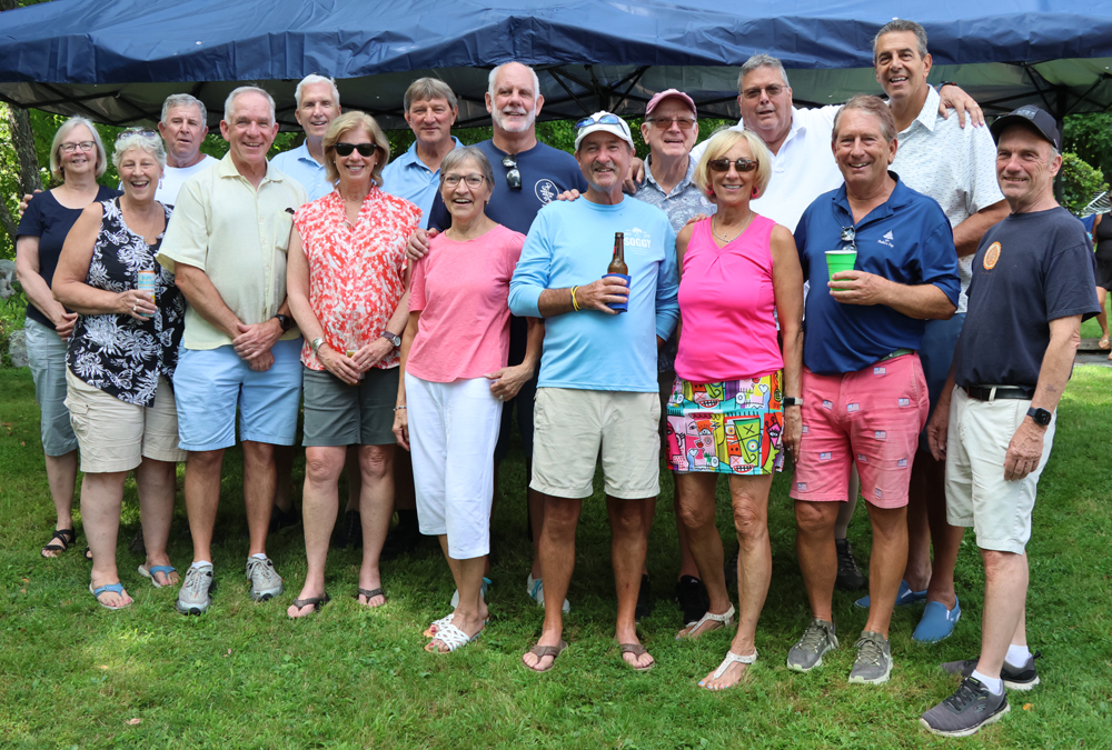 Friends gather to celebrate turning 70