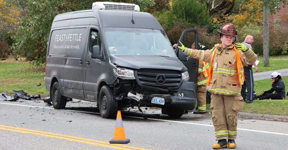 Van driver injured in North Street crash