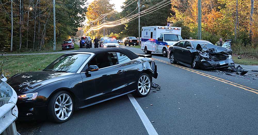 Five injured in Route 4 crash in Goshen