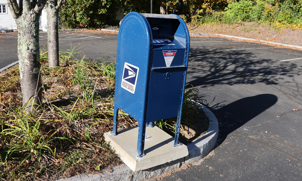 New mailbox place at Morris Town Hall