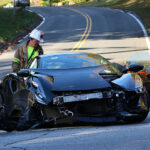 Sleek sports car creamed in Route 118 crash