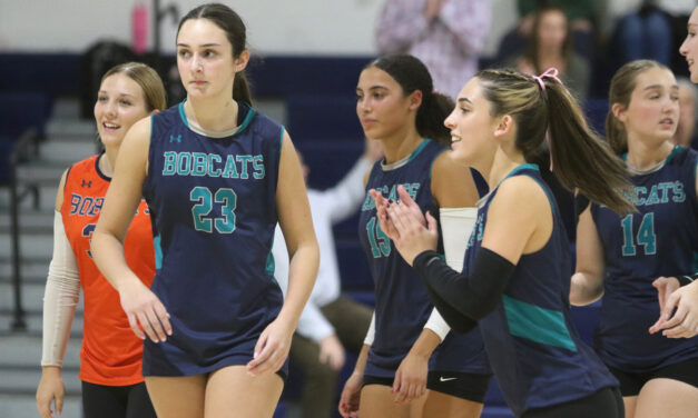‘Cats improve status with volleyball sweep