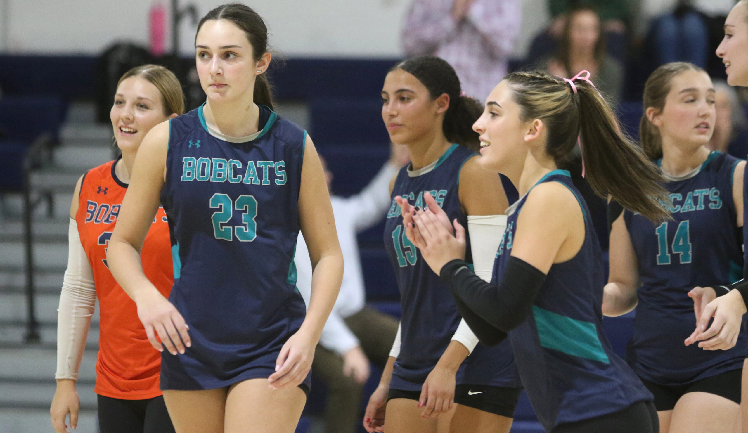 ‘Cats improve status with volleyball sweep